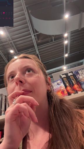 Trying Not to Cum in the Bookstore While Hunting for Smut