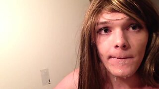 Sissy Erica's Dildo Blowjob 2
