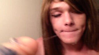 Sissy Erica's Dildo Blowjob 2