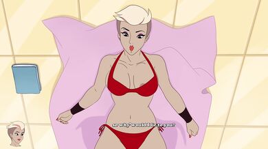 His dad's secretary gets a massage and ends up with his cum all over her big tits