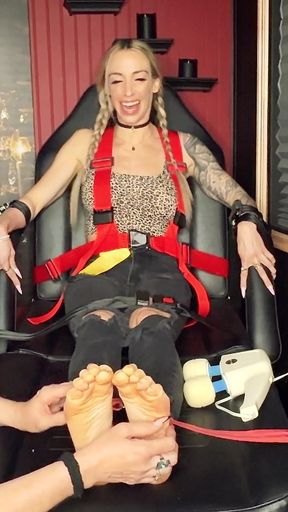 Bondage Tickle Interrogation: Mars Solo and Harmony