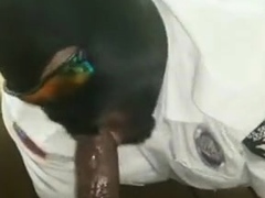 Sucking big dick good