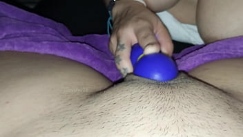 Stepmom and stepcousin's lesbian fingering session leads to a messy squirt