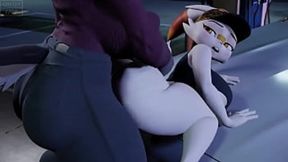 Furry Scorbunny gets massive dick sucked and stuffed hard