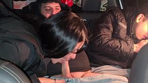 A double blowjob in my friend'_s car DIRTY MORBID GIRLS