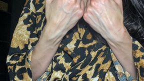 Lotion over thin veiny hands