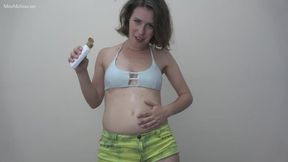 JOI: Bloated and Belly Button With Lotion -HD