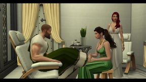 the blissful simmers_sims in rome bath house sex day