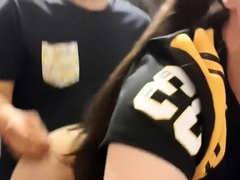 My girlfriend cheering for Pittsburgh Steelers Part 2