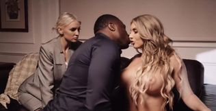 Steamy MILFs share energized cock in ruthless threesome
