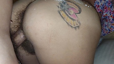 Love is putting sunscreen on a sunburned beauty and then fucking her hairy pussy 4K