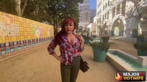 Sexy MILF Vanessa takes BBC in her wet pink pussy and ass