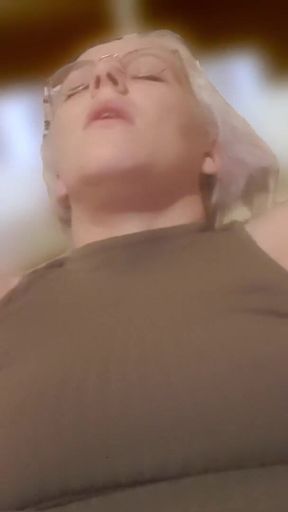 Thrilling moment from &quot;I dildo myself alone in my bed&quot;
