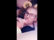 Super skinny Sissy trap Self facial full vid (3:45 Self Facial/Swallow