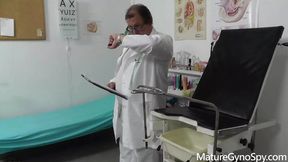 Mature gyno spot - mature woman gyno exam secretly caught on covert cam by freaky gynecologist