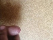 Jerking off and big cum