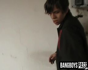 Homeless twink sucked dick and gets ass fucked for money