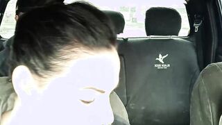 Fucking the hubby's friend inside the back seat of his vehicle while his driving xxx
