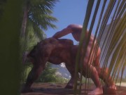 Big Muscle Man Fucks Grok Hard! Minotaur Cums A Bucket Full / (Gay Furry) / Wild Life Furries