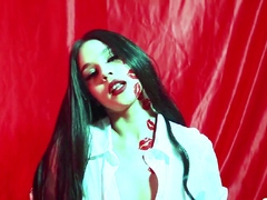 Brunette Couch Webcam Solo Fun Masturbating
