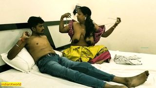 "Indian husband fucking wife&rsquo;s sister with dirty taking but he gets caught by wife!"