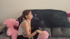LOVE - SMOKING A CIGARETTE WHILE CHEWING GUM