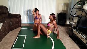 Alexis Rain wrestles me