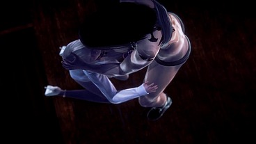 Futa Sofia Valmet is fucking Koko Hekmatyar standing up - Jormungand Hentai Parody