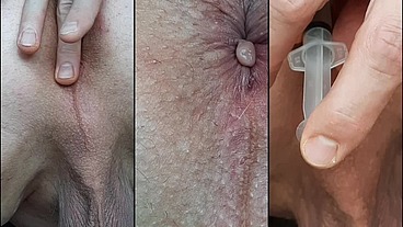 My Ass Up Orgasm Contractions With Self Insemination CLOSEUP