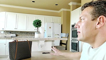Leah Lee Earns Her Tip With Jerry Kovak's Boner Dipping After Babysitting