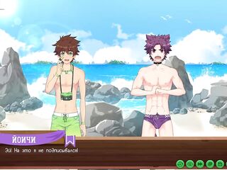 Scene two - Keitaro sucked Yoichi weenie (Russian dub)