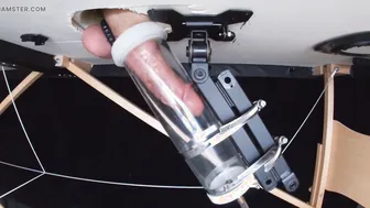 Guy Uses Penis Head Stimulator and Suction Machine to Cum