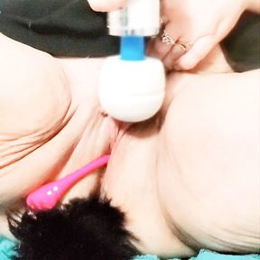 Lilfrillysocks is double penetrated with Lush3 by Lovense and Kitty Tail Buttplug