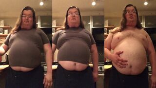 Gut Feelings enjoys a wild and hairy solo session with a huge dong