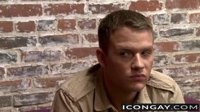Horny captain Rob bangs his huge dick on Brandon tight hole