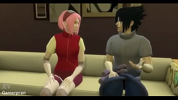 Sakura follada por los clones de Naruto Gangbang frente a Sasuke, su marido cornudo Netorare