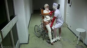 Girl In Medical Bondage, Bandage, Straitjacket -dunhil