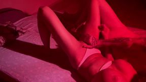 Romantic home sensual masturbation