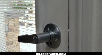 Brace-Faced Teen (18+) Craves Thick Cock for Blowjob & Riding