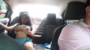 I make a video call with my boyfriend on my way to work.