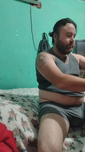 Hot mom sucking cock in lingerie