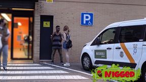 a beautiful young college girl fucks a homeless black guy she meets outside the supermarket. pandora vicius, interracial sex on nigged