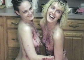 Danni and Cindy get messy