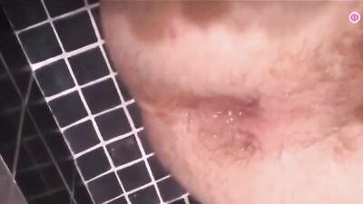 Perverted bloke is playing with his willy in this solo performance