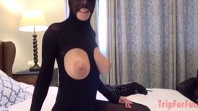 Fucking-Gabby Divine Natural Boobs Vaginal Cum Shot Full-Head Mask Fantasy Delight