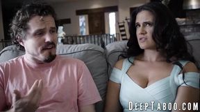 Watch Penny Barber devour her hubby's massive shaft before swallowing his hot load