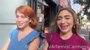 Artemis Carmona my cumwalk con Marina Gold