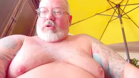 Dominant Big Bear Smushed You with Big Balls and Cum Gets All Over You