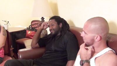 Adena Paige takes on a huge BBC and swallows cum like a pro