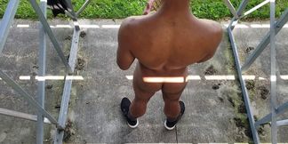 Gay-for-pay School Football Jock Bangs me Moist under Bleachers